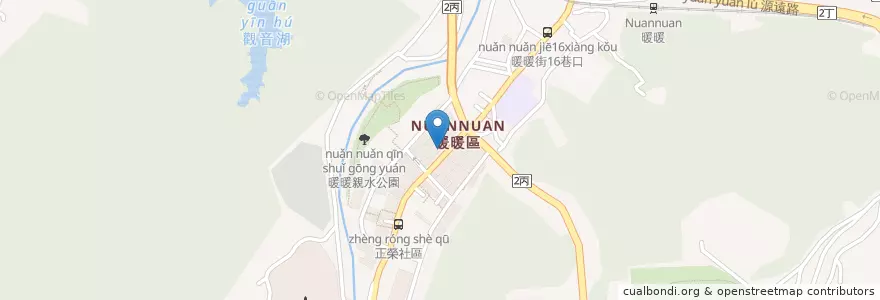Mapa de ubicacion de 杏福健保藥局 en تایوان, 臺灣省, 基隆市, 暖暖區.