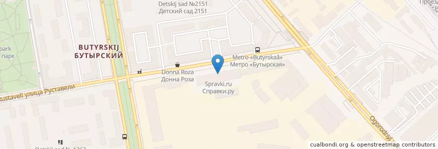 Mapa de ubicacion de Справки.ру en Russia, Distretto Federale Centrale, Москва, Северо-Восточный Административный Округ, Бутырский Район.