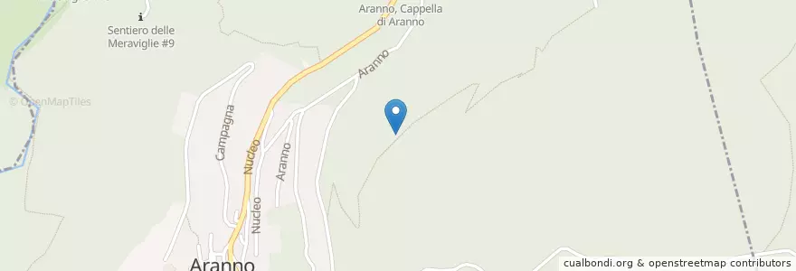 Mapa de ubicacion de Aranno en Switzerland, Ticino, Distretto Di Lugano, Circolo Di Breno, Aranno.