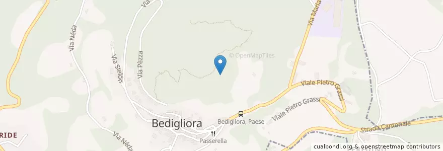 Mapa de ubicacion de Bedigliora en Zwitserland, Ticino, Distretto Di Lugano, Circolo Di Sessa, Bedigliora.