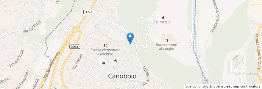 Mapa de ubicacion de Canobbio en Zwitserland, Ticino, Distretto Di Lugano, Canobbio.