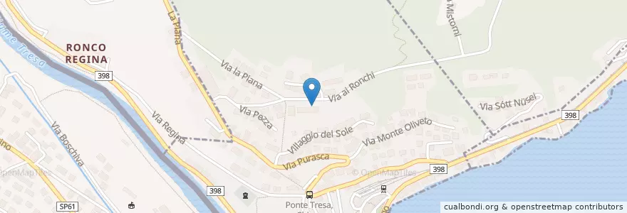 Mapa de ubicacion de Ponte Tresa en Itali, Lombardia, Varese, Comunità Montana Del Piambello, Circolo Della Magliasina, Ponte Tresa, Ponte Tresa.