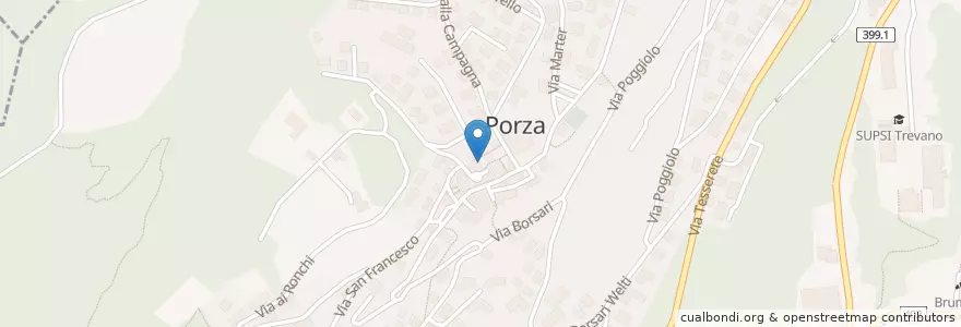 Mapa de ubicacion de Porza en Suiza, Tesino, Distretto Di Lugano, Circolo Di Vezia, Porza.