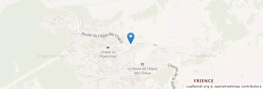 Mapa de ubicacion de Gryon en Switzerland, Vaud, District D'Aigle, Gryon.