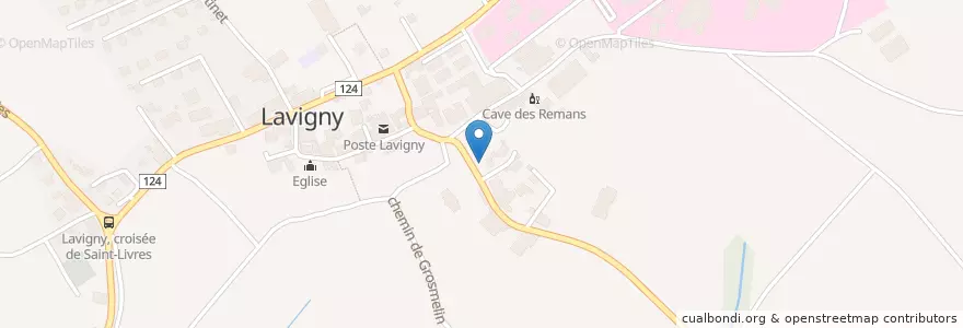Mapa de ubicacion de Lavigny en Switzerland, Vaud, District De Morges, Lavigny.