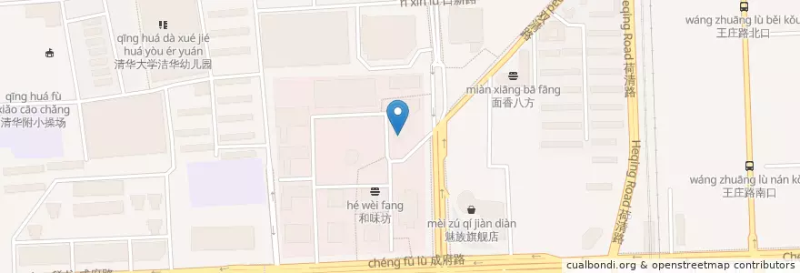 Mapa de ubicacion de 招商银行 en الصين, بكين, خبي, 海淀区.