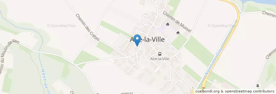 Mapa de ubicacion de Aire-la-Ville en Svizzera, Ginevra, Ginevra, Aire-La-Ville.