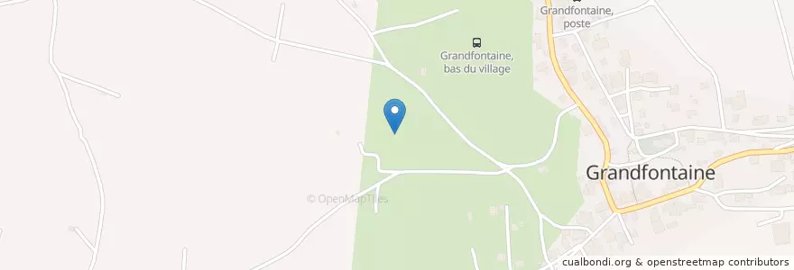 Mapa de ubicacion de Grandfontaine en 스위스, Jura, District De Porrentruy, Grandfontaine.