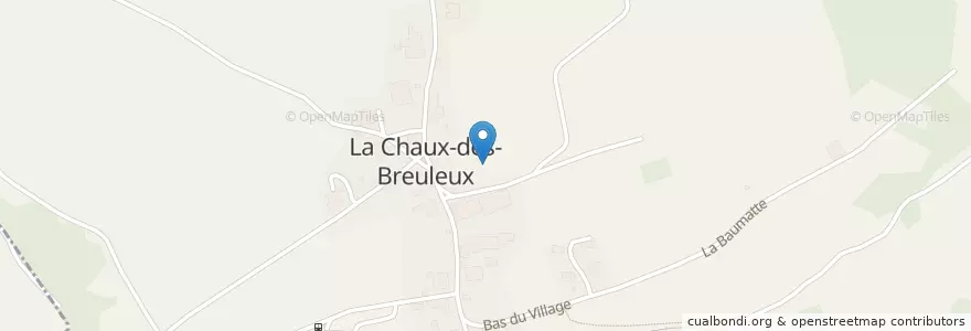Mapa de ubicacion de La Chaux-des-Breuleux en Suiza, Jura, District Des Franches-Montagnes, La Chaux-Des-Breuleux.