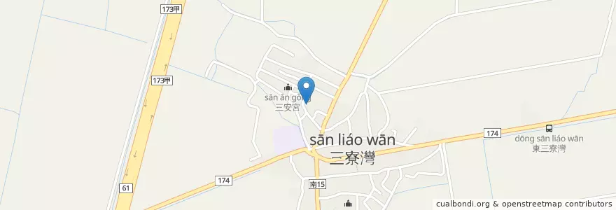 Mapa de ubicacion de 法安宮 en تايوان, تاينان, 北門區.