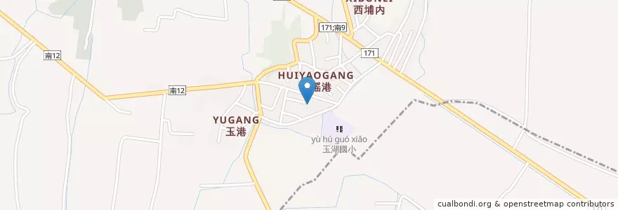 Mapa de ubicacion de 天封宮 en Тайвань, Тайнань, 北門區.
