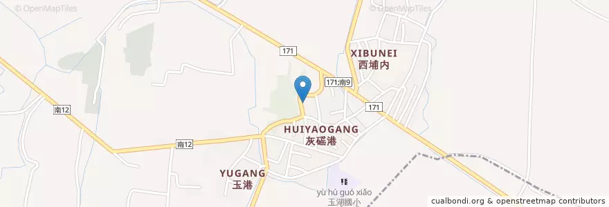 Mapa de ubicacion de 玉旨宮 en تايوان, تاينان, 北門區.