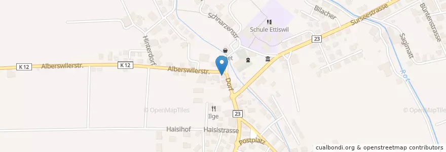 Mapa de ubicacion de Egghuus en Schweiz/Suisse/Svizzera/Svizra, Luzern, Ettiswil.