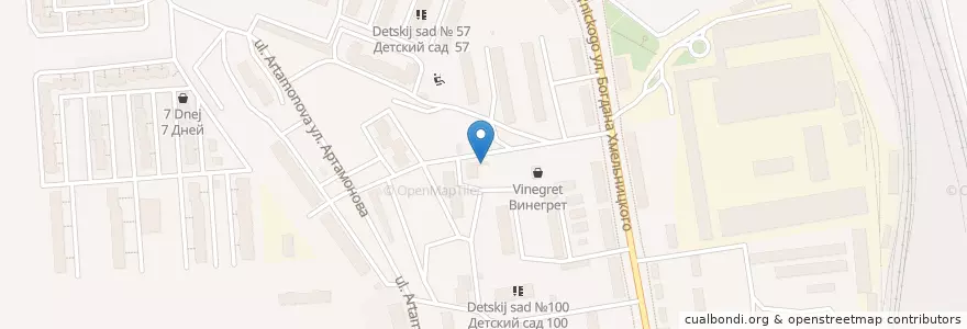 Mapa de ubicacion de Отделение связи №394010 en Rússia, Distrito Federal Central, Oblast De Voronej, Городской Округ Воронеж.