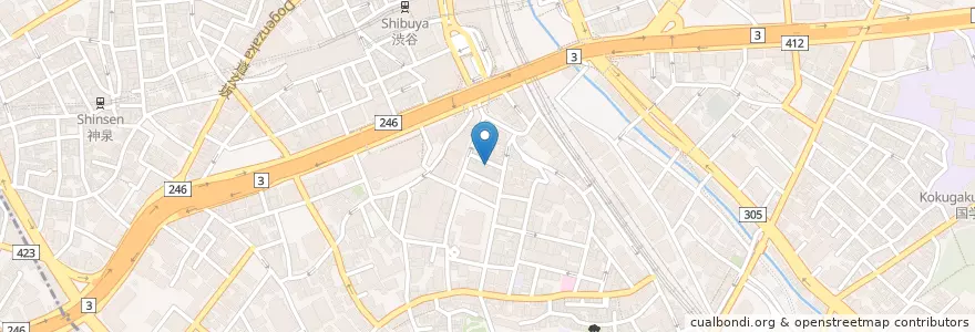 Mapa de ubicacion de あいびき en Japão, Tóquio, 渋谷区.