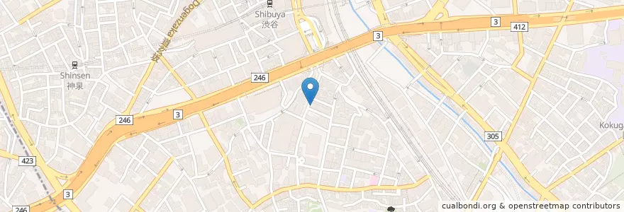 Mapa de ubicacion de ハノイのホイさん en ژاپن, 東京都, 渋谷区.