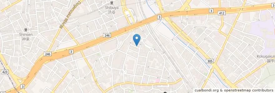 Mapa de ubicacion de 和泉鮨 en 日本, 東京都, 渋谷区.