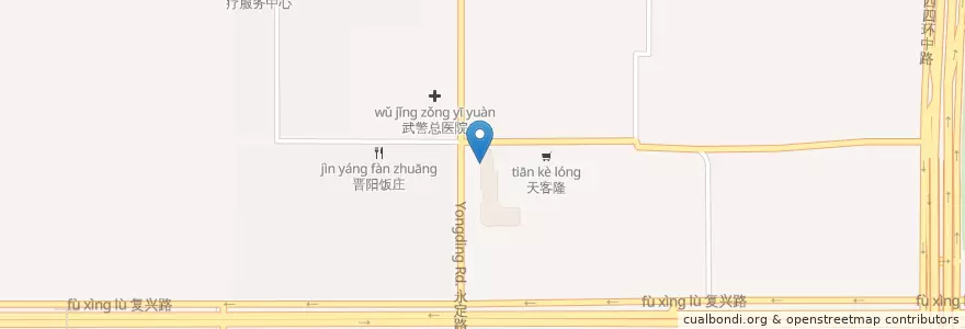 Mapa de ubicacion de 交通银行 en 중국, 베이징시, 허베이성, 海淀区.