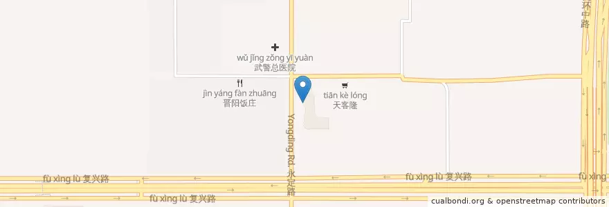 Mapa de ubicacion de 工商银行 en 중국, 베이징시, 허베이성, 海淀区.