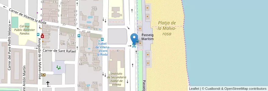 Mapa de ubicacion de 169 Pavia IV en Spanien, Valencianische Gemeinschaft, Valencia, Comarca De València, Valencia.