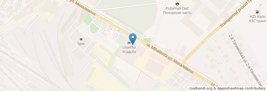 Mapa de ubicacion de Усадьба en روسيا, Центральный Федеральный Округ, محافظة موسكو, Раменский Городской Округ.