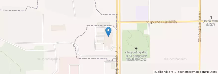 Mapa de ubicacion de 航天中心医院 en الصين, بكين, خبي, 石景山区, 海淀区.
