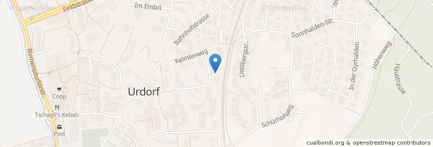 Mapa de ubicacion de Bezirk Dietikon en Suíça, Zurique, Bezirk Dietikon, Urdorf.