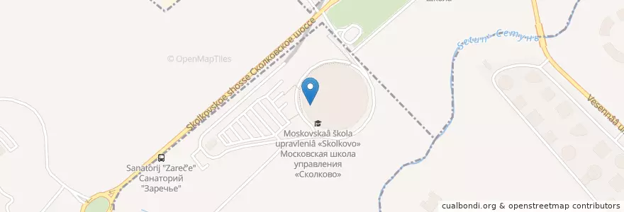 Mapa de ubicacion de Сбербанк en روسيا, Центральный Федеральный Округ, محافظة موسكو, Одинцовский Городской Округ.