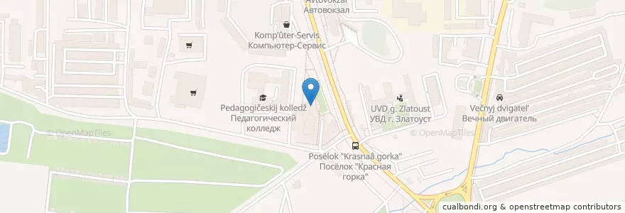 Mapa de ubicacion de Сбербанк en روسيا, منطقة فيدرالية أورالية, أوبلاست تشيليابنسك, Златоустовский Городской Округ.