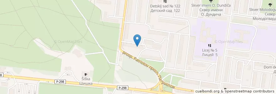 Mapa de ubicacion de Отделение связи №394065 en Russie, District Fédéral Central, Oblast De Voronej, Городской Округ Воронеж.