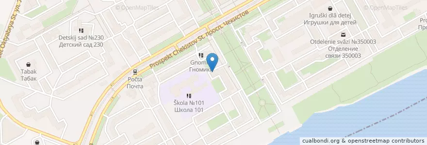 Mapa de ubicacion de Брилиант en روسيا, منطقة فيدرالية جنوبية, منطقة كراسنودار, Городской Округ Краснодар.