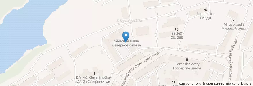 Mapa de ubicacion de Почтовое отделение №184683 en ロシア, 北西連邦管区, Мурманская Область, Зато Александровск.