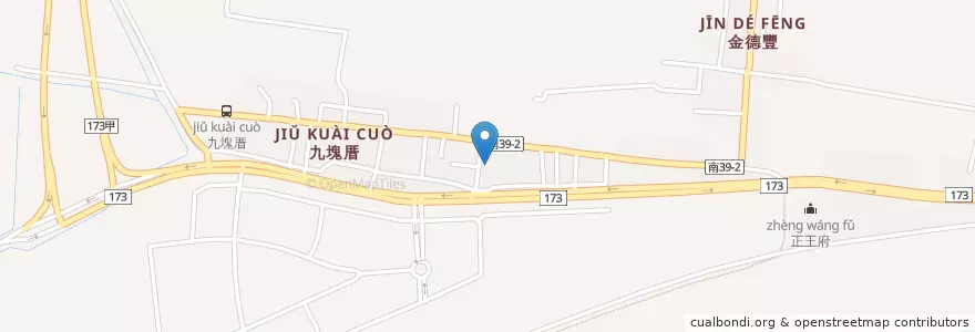 Mapa de ubicacion de 神帝府 en Taiwan, Tainan, Qigu District.