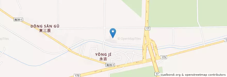 Mapa de ubicacion de 吉安宮 en Tayvan, 臺南市, 七股區.