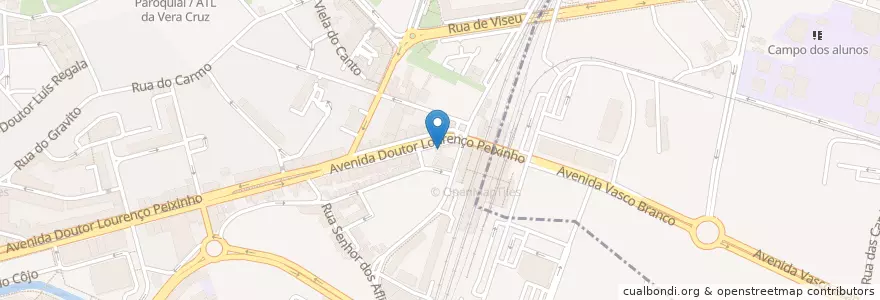Mapa de ubicacion de AVIS Rent a Car en Portogallo, Aveiro, Centro, Baixo Vouga, Aveiro, Glória E Vera Cruz.