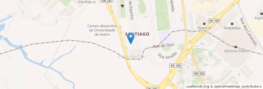 Mapa de ubicacion de Cardiologia Clisacor en ポルトガル, Aveiro, Centro, Baixo Vouga, Aveiro, Glória E Vera Cruz.