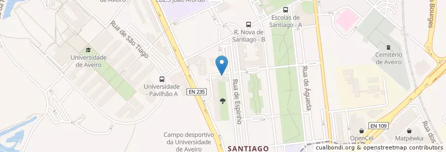 Mapa de ubicacion de Centro de Explicações AS-Formação en Portogallo, Aveiro, Centro, Baixo Vouga, Aveiro, Glória E Vera Cruz.
