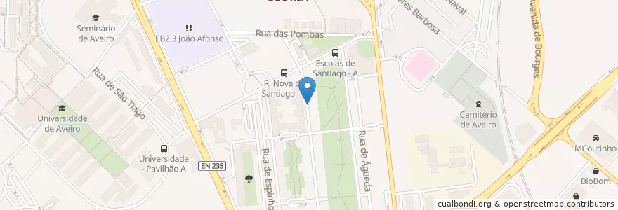 Mapa de ubicacion de Centro de Explicações ProEducare en 葡萄牙, Aveiro, Centro, Baixo Vouga, Aveiro, Glória E Vera Cruz.