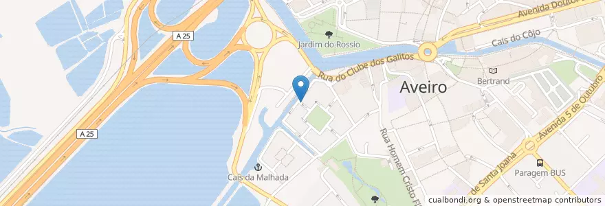 Mapa de ubicacion de Alexandre en Portogallo, Aveiro, Centro, Baixo Vouga, Aveiro, Glória E Vera Cruz.