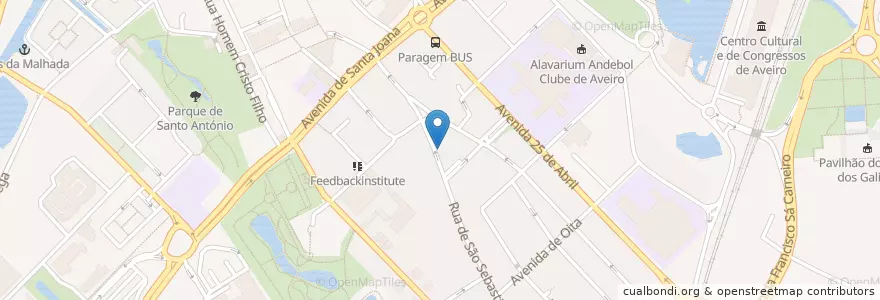 Mapa de ubicacion de Paukar Restaurante en پرتغال, Aveiro, Centro, Baixo Vouga, Aveiro, Glória E Vera Cruz.