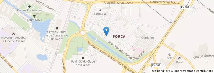 Mapa de ubicacion de Farmácia Ala en Portugal, Aveiro, Centre, Baixo Vouga, Aveiro, Glória E Vera Cruz.