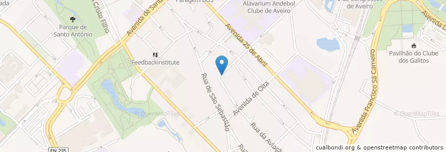 Mapa de ubicacion de Escola de Condução Santa Joana en پرتغال, Aveiro, Centro, Baixo Vouga, Aveiro, Glória E Vera Cruz.