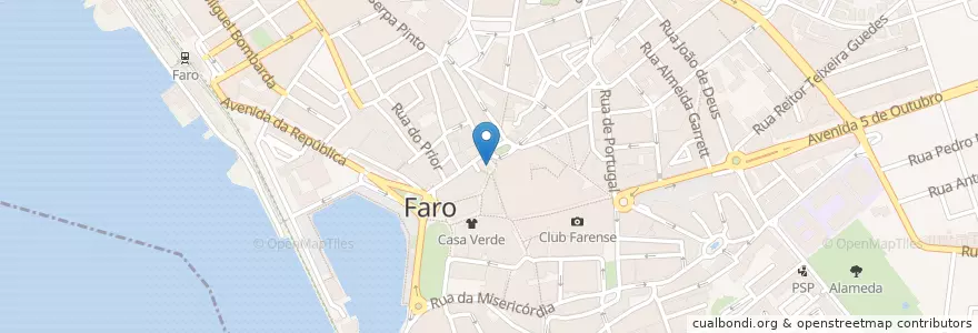 Mapa de ubicacion de Farmácia da Baixa en Portekiz, Algarve, Algarve, Faro, Faro, Faro.