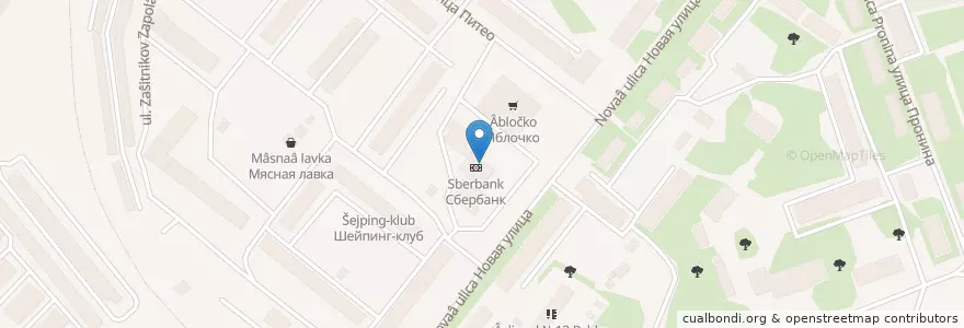 Mapa de ubicacion de Сбербанк en Russie, District Fédéral Du Nord-Ouest, Oblast De Mourmansk, Кандалакшский Район, Городское Поселение Кандалакша.