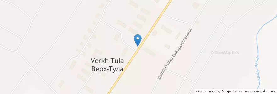Mapa de ubicacion de Верх-Тулинский сельсовет en ロシア, シベリア連邦管区, ノヴォシビルスク州, ノヴォシビルスキー地区, Верх-Тулинский Сельсовет.