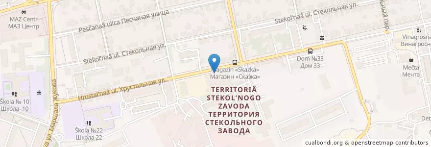 Mapa de ubicacion de Космос en Rusya Federasyonu, Центральный Федеральный Округ, Kaluga Oblastı, Городской Округ Калуга.