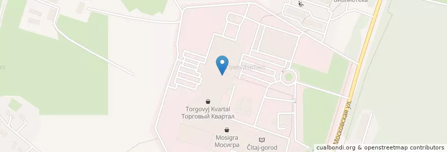 Mapa de ubicacion de Связной en Russia, Distretto Federale Centrale, Калужская Область, Городской Округ Калуга.