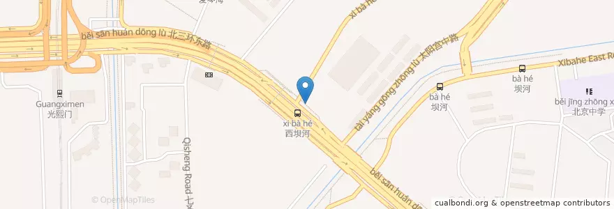Mapa de ubicacion de 太阳宫路口 en 中国, 北京市, 河北省, 朝阳区 / Chaoyang.