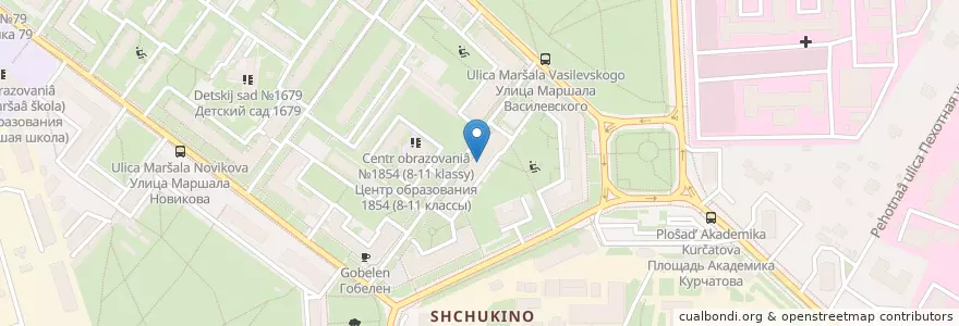 Mapa de ubicacion de УПП №46 по району Щукино en Rusia, Центральный Федеральный Округ, Москва, Северо-Западный Административный Округ, Район Щукино.