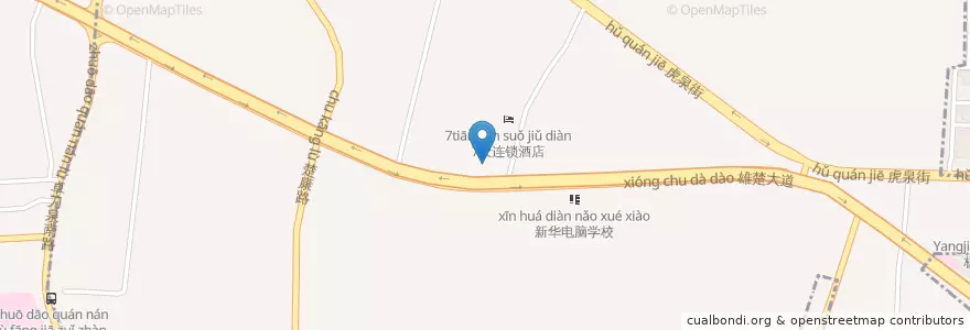Mapa de ubicacion de 工商银行 en 中国, 湖北省, 武漢市, 洪山区, 卓刀泉街道.
